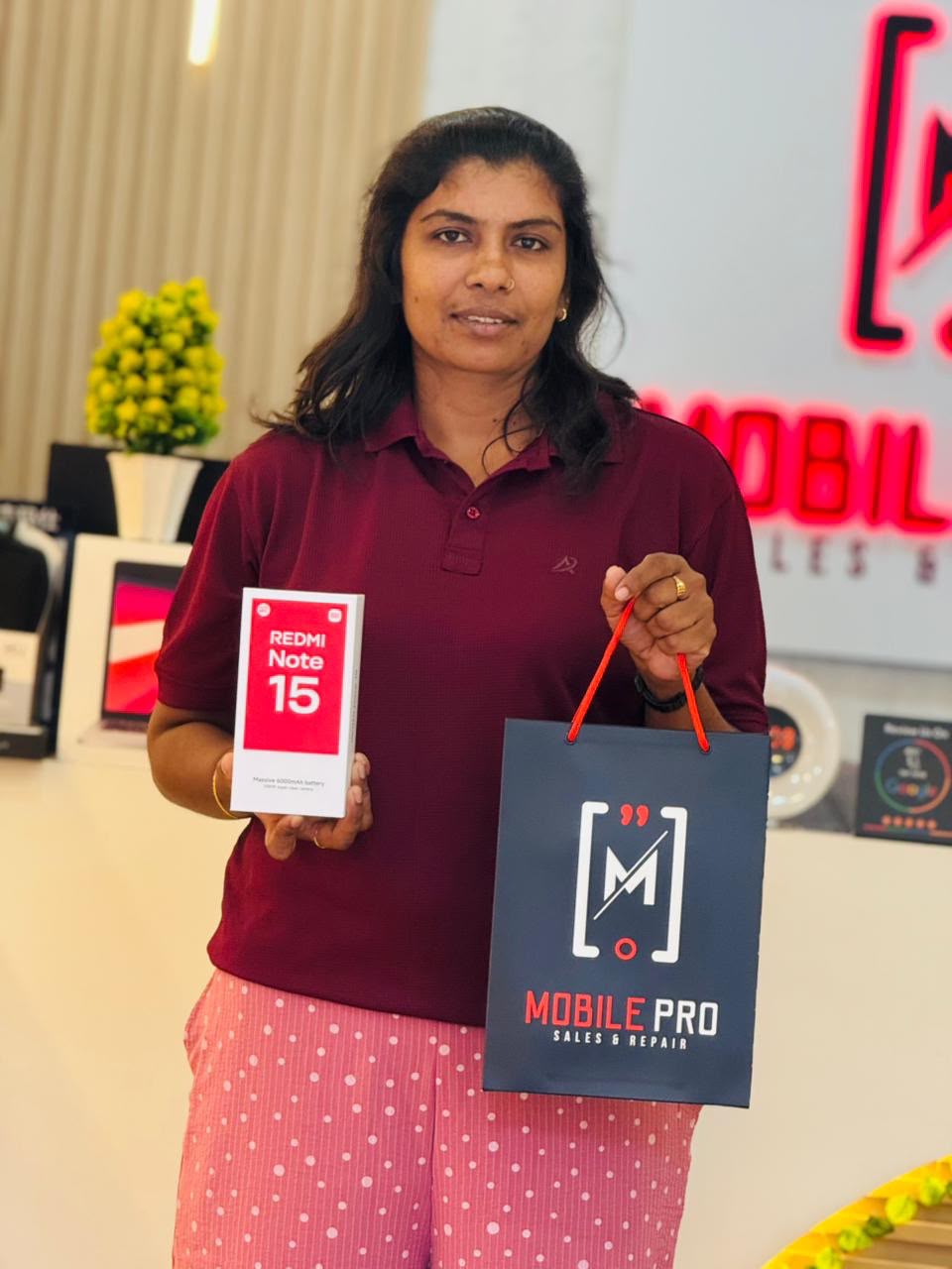 Happy customer with Redmi Note 15