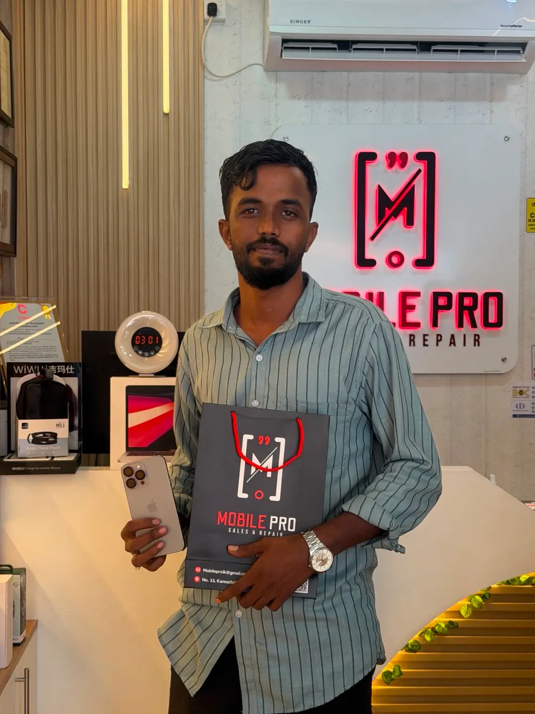 Happy customer